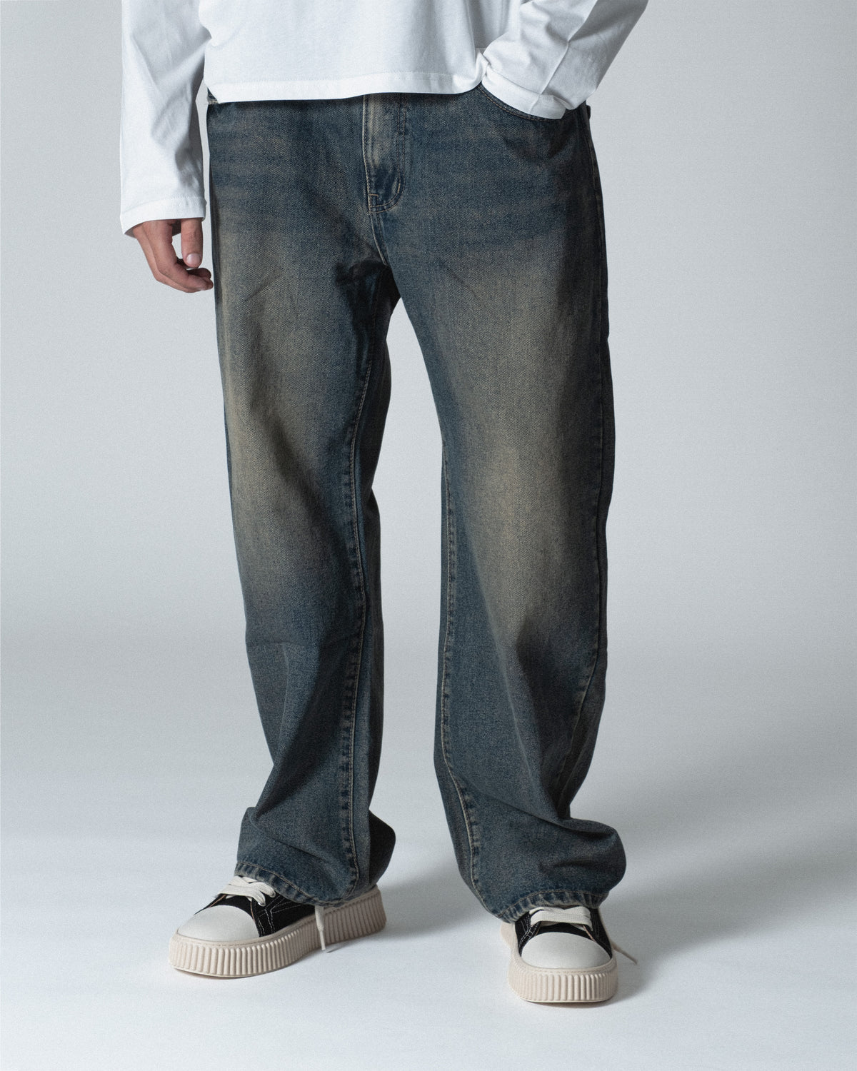 WNB // DENIM BAGGY SAND