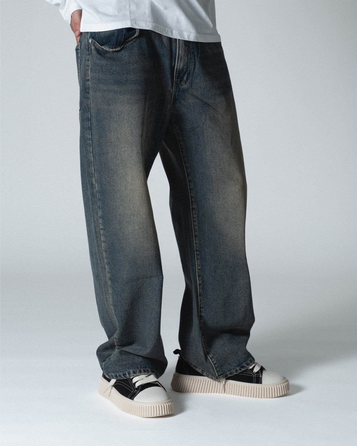 WNB // DENIM BAGGY SAND