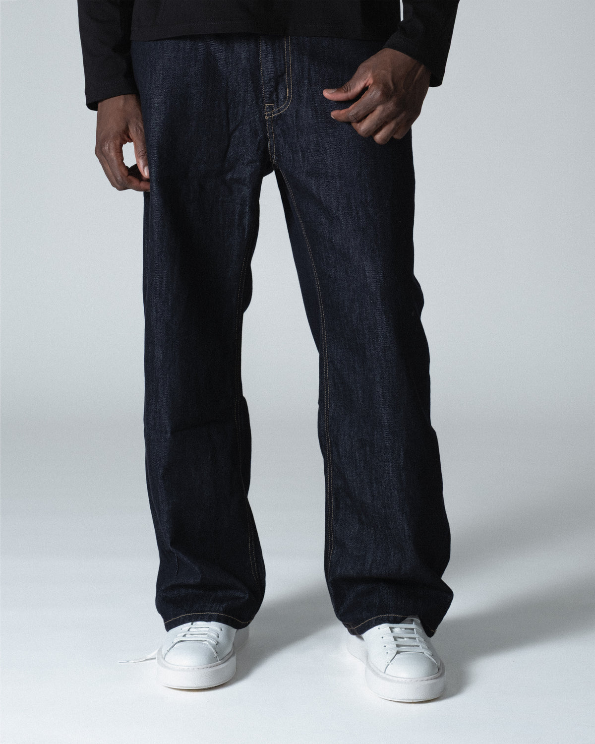 WNB // DENIM BAGGY DARK BLUE