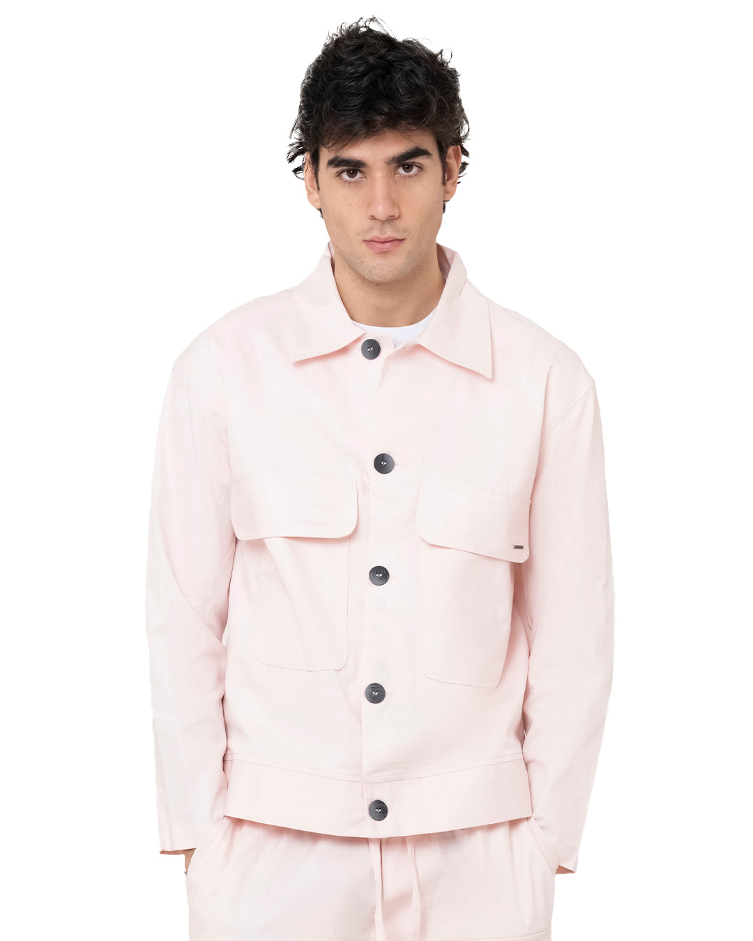 Why not brand Giacca Camicia Manica Lunga con Taschini Bottoni