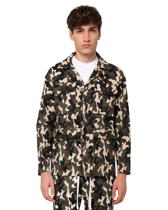 Giacca military a giacca con colletto