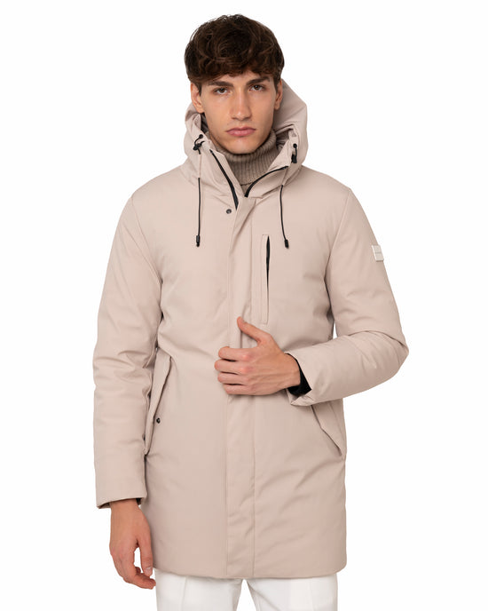 Parka con capuccio tecnico