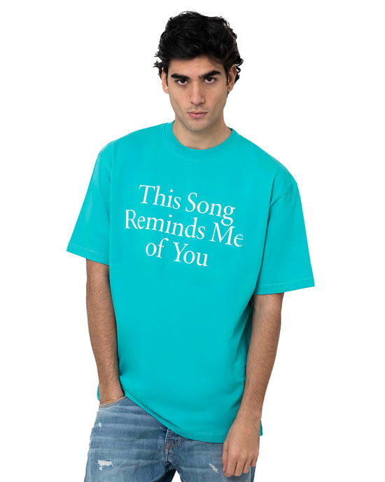 T-Shirt Girocollo con Slogan Romantico