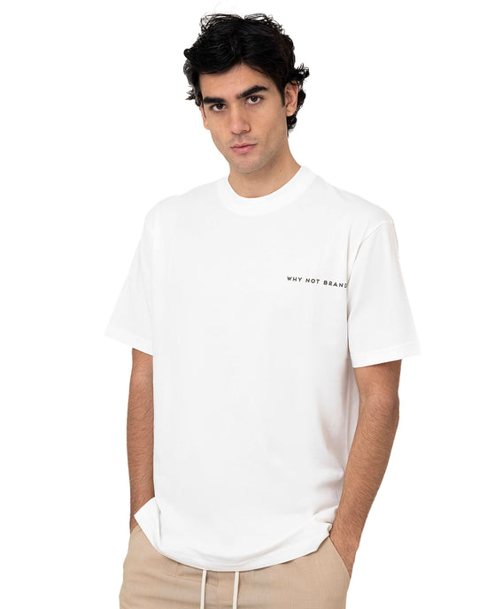 T-Shirt Girocollo con Stampa Loveless