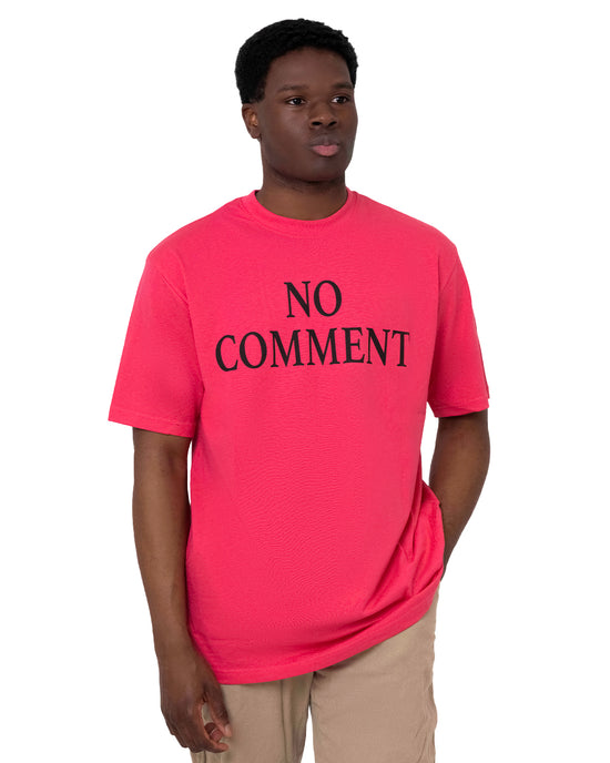 T-Shirt Girocollo con Stampa Slogan
