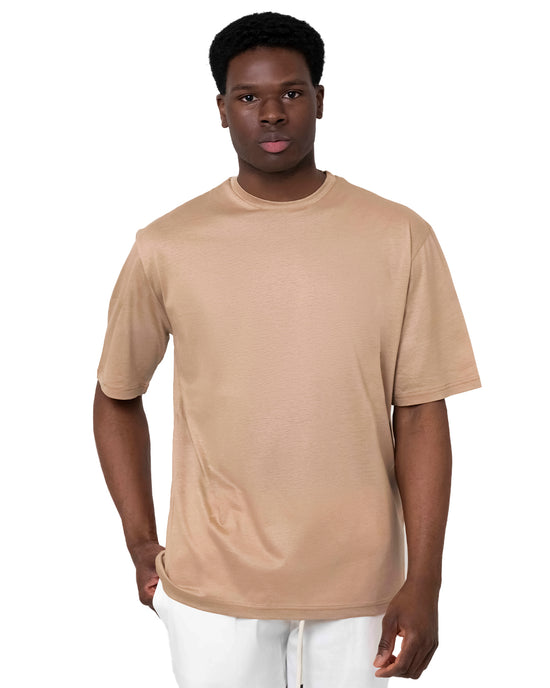 T-Shirt Girocollo Effetto Seta Ideale per Sottogiacca