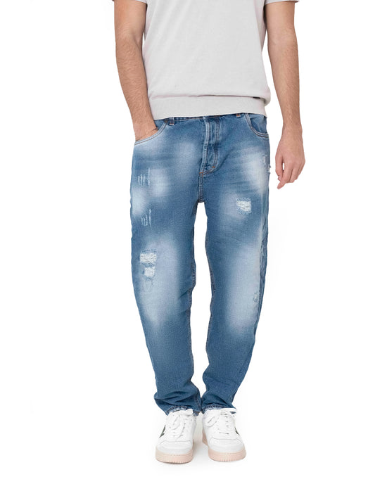 Jeans in Tela Fissa Slimfit Comfort