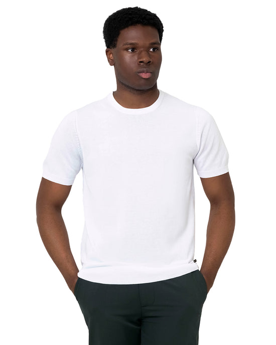 T-Shirt Girocollo in Filo Ideale per Sottogiacca