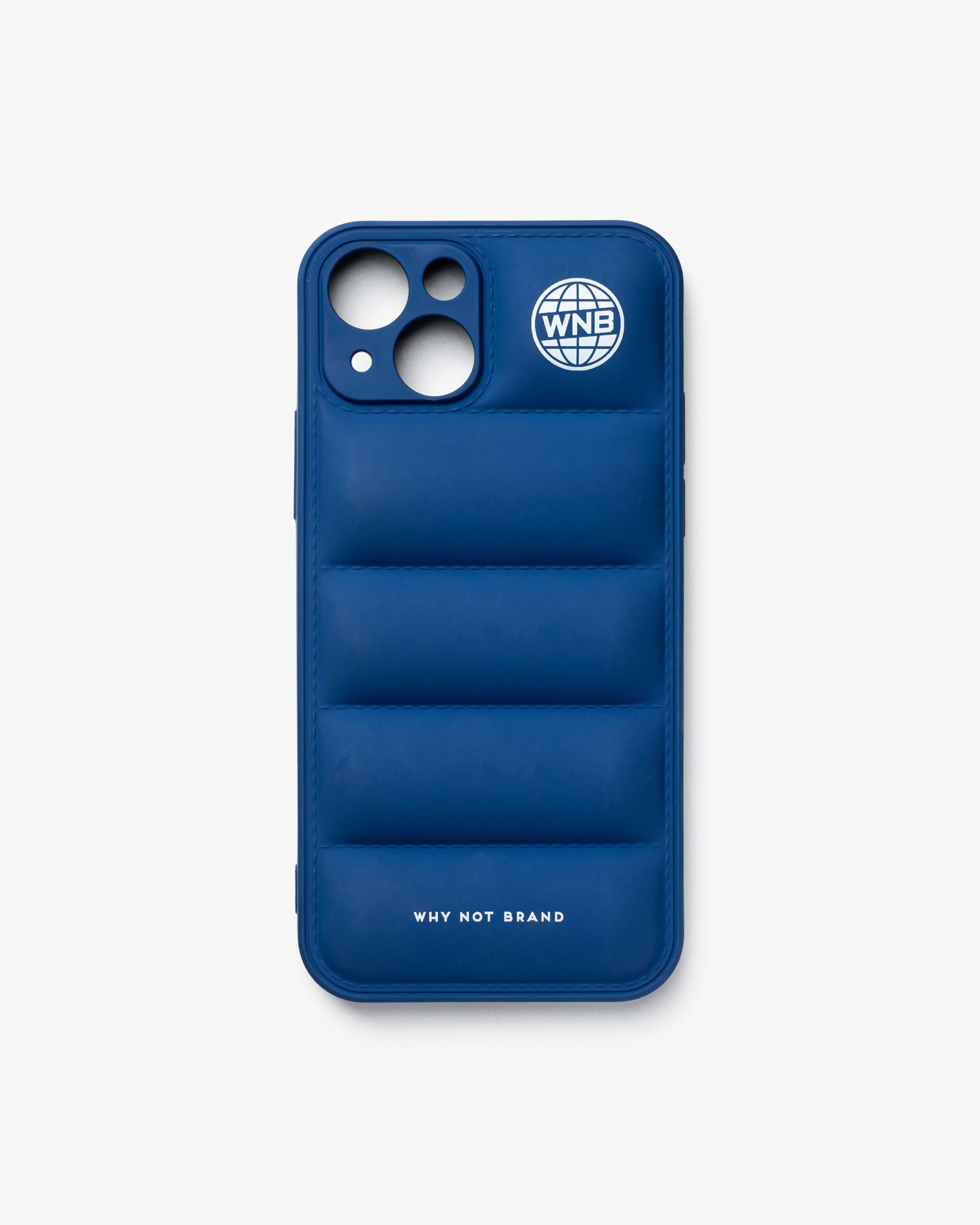 Cover Puffer Logo - iPhone 13 - Blau